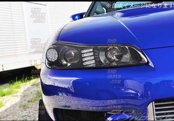 78 Works Full LED Headlight Set Version 2 Black - S15 - RHDJapan